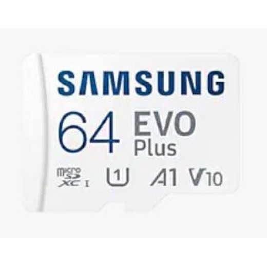 Карта пам'яті Samsung microSD    64GB C10 UHS-I R130MB/s Evo Plus + SD