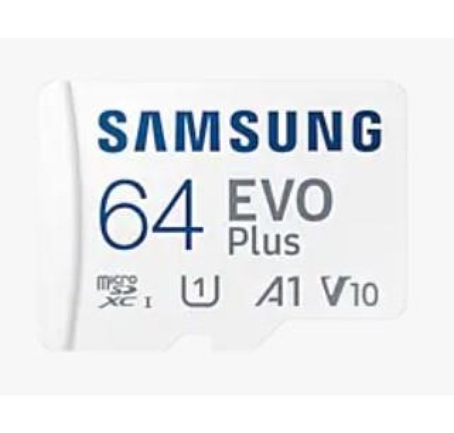 Карта пам'яті Samsung microSD    64GB C10 UHS-I R130MB/s Evo Plus + SD