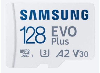 Карта пам'яті Samsung microSD 128GB C10 UHS-I  R130MB/s Evo Plus + SD