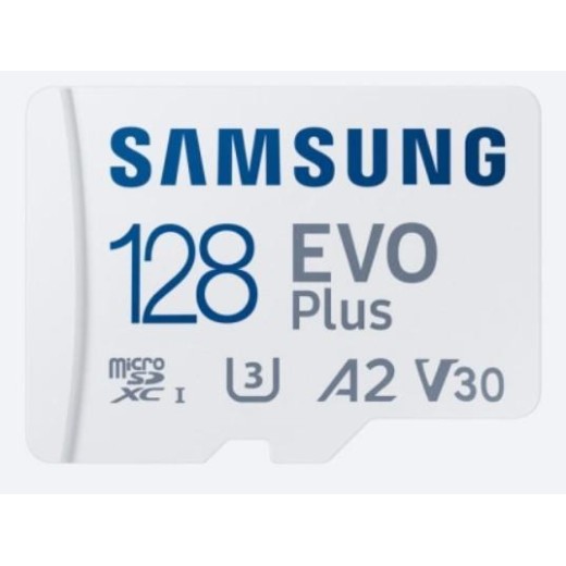 Карта пам'яті Samsung microSD 128GB C10 UHS-I  R130MB/s Evo Plus + SD
