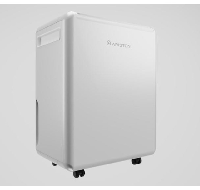 Осушувач повітря Ariston Deos EVO 12, 12л.на добу, 35м.кв , 130м3/год, 210Вт, ел.кер-ня, дисплей, таймер, авто вимк., білий