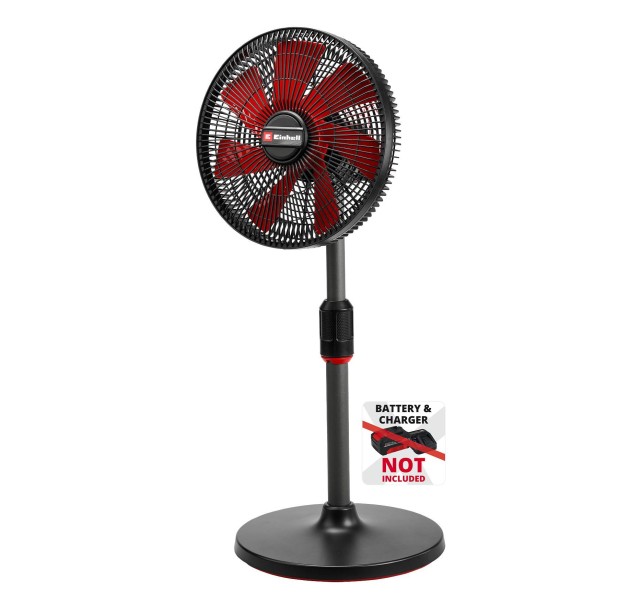 Вентилятор акумуляторний Einhell GC-CF 18/320 Li - Solo, PXC, 18В, безщітковий, підлоговий, діам. 320 мм, 15 км/год, 3 режими, таймер, 3.4 кг (без АКБ і ЗП)