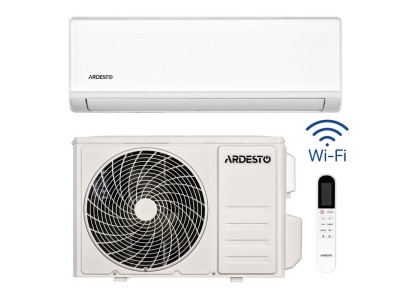 Кондиціонер Ardesto CoolAir 35м2 on/off 12000BTU 3.5кВт A/A -7°С Wi-Fi R32 білий