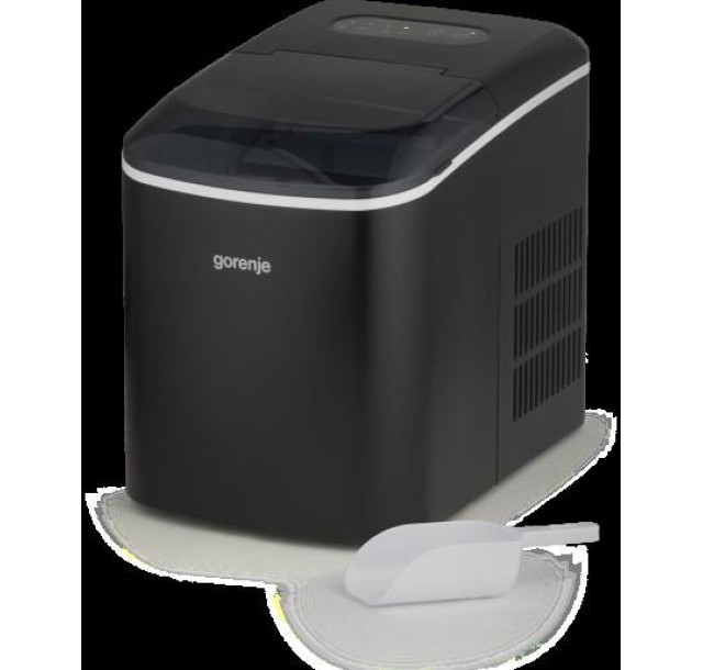 Льодогенератор побутовий Gorenje, 15кг/добу, 2,2л, чорний