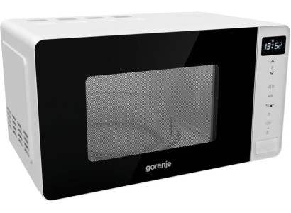 Мікрохвильова піч Gorenje, 20л, електр. управл., 800Вт, гриль, дисплей, білий