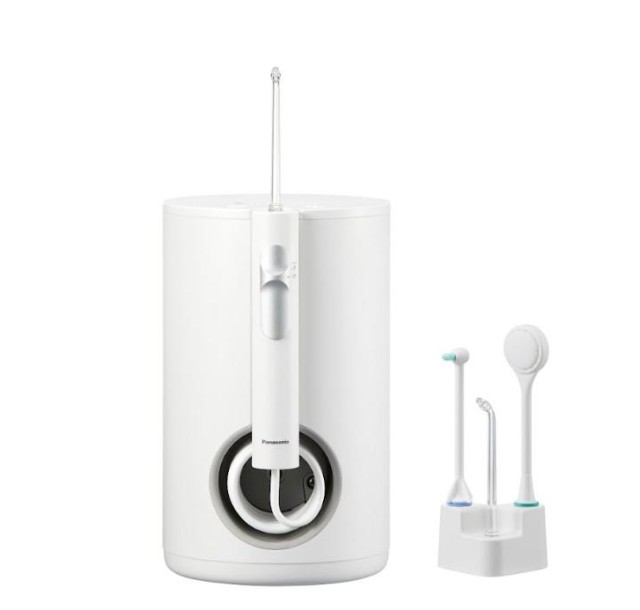 Іригатор Panasonic стаціонарний, чаша 600 мл, від мережі , 4 насадки, білий