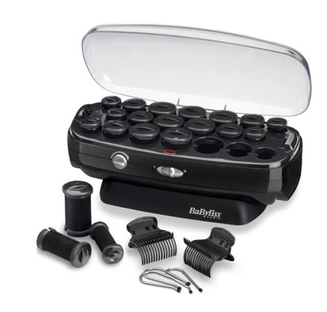 Термо бігуді Babyliss, 50Вт, 90-140 °C, кейс, кераміка, чорний