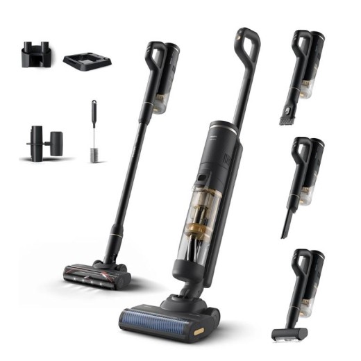 Пилосос Philips безпровідний AquaTrio, 7000 Series, вологе прибирання, конт пил -0.42л, автон. робота до 25хв, PowerCyclone Aqua, турборежим, чорний