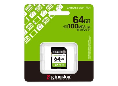 Карта пам'яті Kingston SD   64GB C10 UHS-I V10 R100MB/s