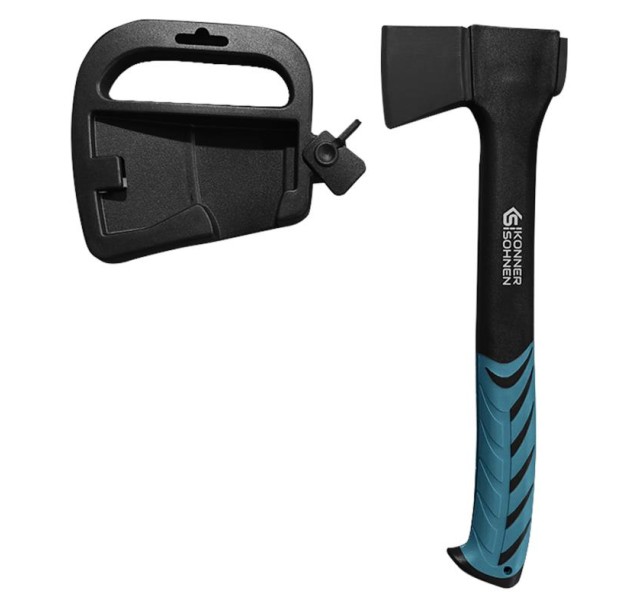 Сокира універсальна Konner&Sohnen KS CA640 руків'я склопластик прогумоване покриття PTFE 35,5см 640гр