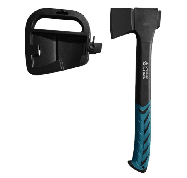 Сокира універсальна Konner&Sohnen KS CA950 руків'я склопластик прогумоване покриття PTFE 44,5см 950гр