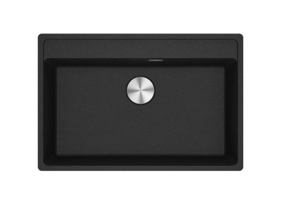 Мийка кухонна Franke Maris, фраграніт, прямокутник, без крила, 760х510х200мм, чаша - 1, врізна, MRG 610-72 TL, онікс