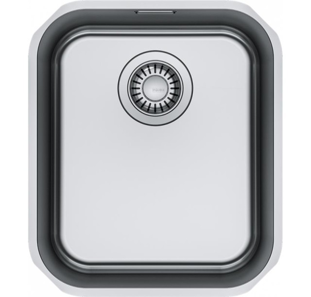 Мийка кухонна Franke Smart, нерж.сталь, прямокутник, без крила, 341х401мм, чаша - 1, монтаж під стільницю, SRX 110-34, нерж поліров.