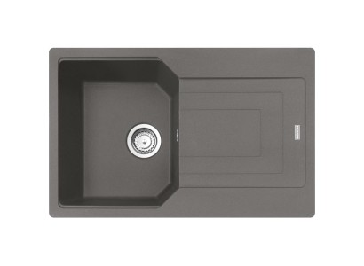 Мийка кухонна Franke Urban, фраграніт, прямокутник, з крилом, 780х500х220мм, чаша - 1, врізна, оборотна, UBG 611-78, сірий камінь