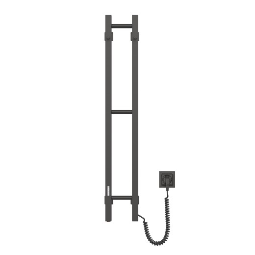 Рушникосушка Ardesto електрична  Elina Eco, 160х1000мм, кнопка, сталь, чорний муар