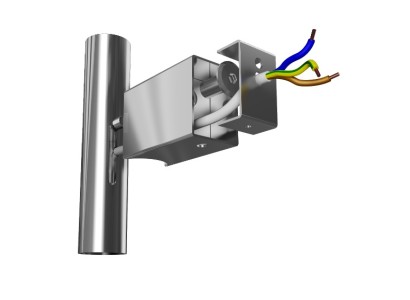 Комплект прих.підкл шнура 25х50 під круглий стояк чорн.мат.