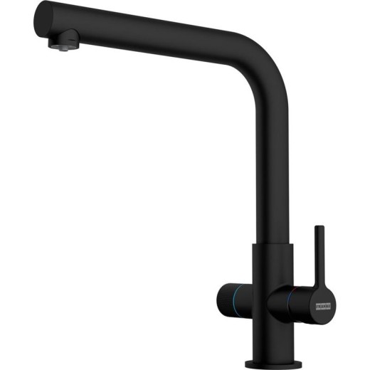 Змішувач для кухні Franke Lina L Clear Water 2.0, довж.виливу - 254 мм, поворотний, 1 важіль , чорний матовий
