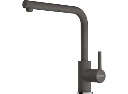 Змішувач для кухні Franke Lina L Pull Out, довж.виливу - 218мм, поворотний, 1важіль, витяжний, сірий сланець