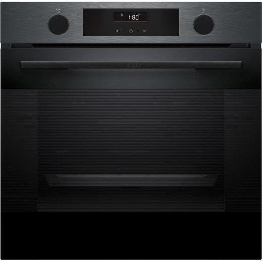 Духова шафа Bosch електрична, 76л, A, дисплей, конвекція, телескопічні направляючі, темно-сірий