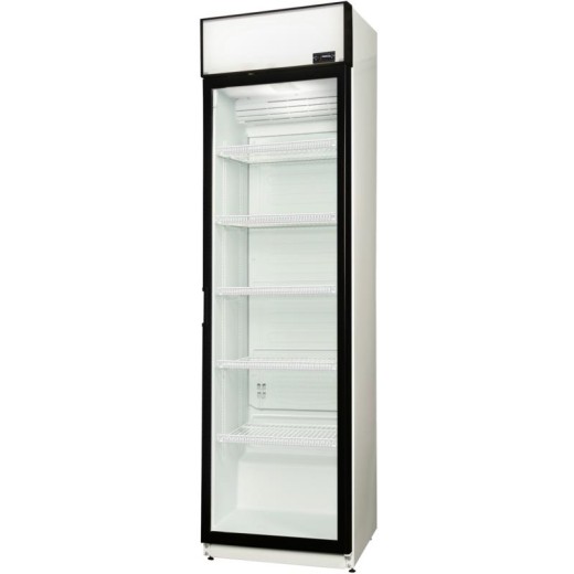 Холодильна вітрина Snaige, 202.5x60х60, 385л, полок - 5, зон - 1, бут-224, 1дв., ST, банер, білий