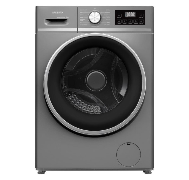Пральна машина ARDESTO фронтальна Black Mars, 8кг, 1200, А+++, 55см, дисплей, пара, інвертор, сірий
