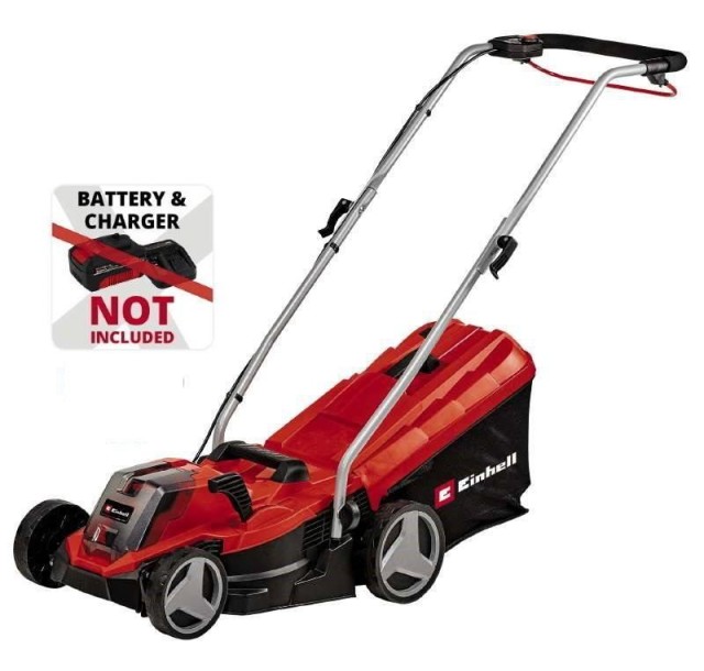 Газонокосарка акумуляторна Einhell безщіткова GE-CM 18/33 Li- Solo 18В 33см 25-65мм 30л 10.1кг без АКБ та ЗП