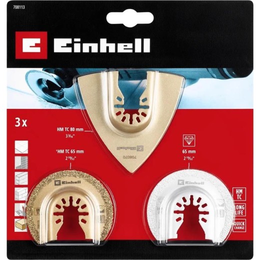 Набір насадок для реноватору Einhell для плитки 3шт