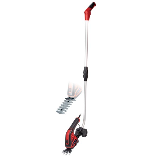 Ножиці для трави і кущів акумуляторні Einhell GC-CG 36/70 Li, 3.6В, акб 2Аг, різ 7/11см, крок різу 8мм, телескопічна ручка, 0.61 кг