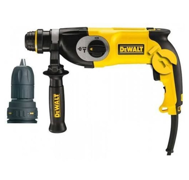Перфоратор мережевий DeWalt SDS-Plus 900Вт 3.0 Дж 0-5350уд/хв 0-1450об/хв 3 режими кейс 3.1кг