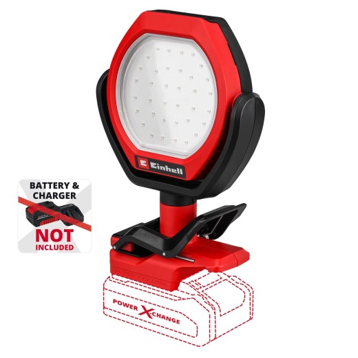 Лампа акумуляторна Einhell GC-OL 18/1500 Li - Solo, PXC, 18В, 36 LED, 1500 лм, 7000 К, 3 режими яскравотсі, 0.45 кг без АКБ та ЗП