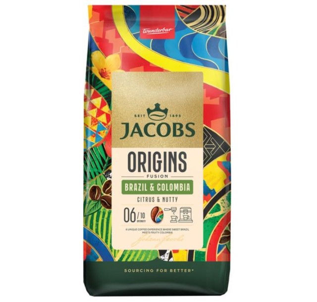 Кава Jacobs  зерна, 1000г, South America Blend, арабіка