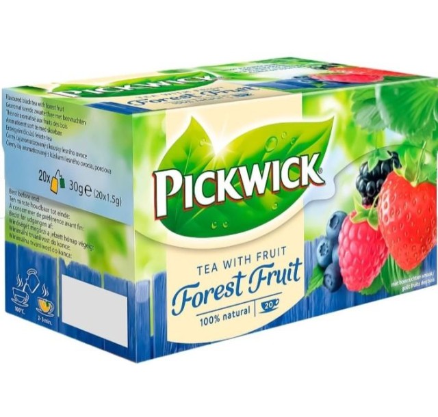 Чай чорний аромат. зі шматоч лісових ягід Pickwick G 30г(20x1.5г) x12 НП
