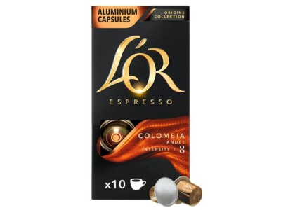 Кава L`OR капсули, Espresso Colombia, арабіка, 10шт, Nespresso