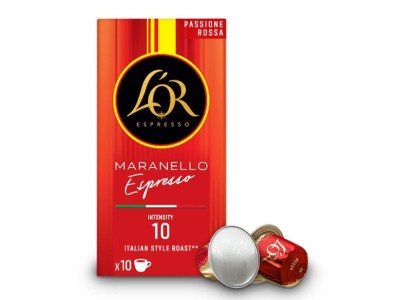 Кава L`OR капсули, Passione Rossa Maranello Espresso, арабіка, 10шт, Nespresso