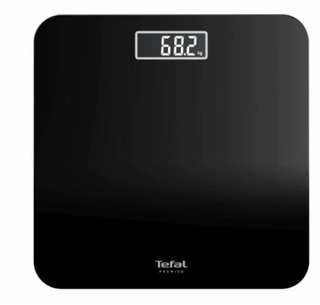 Ваги Tefal підлогові Premiss, 160кг, AAAx2 в комплекті, скло, чорний