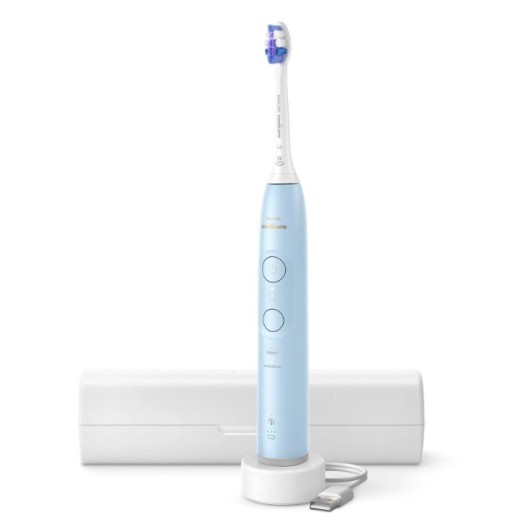 Щітка зубна електр. Philips, Sonicare 6100 Series, 62т. колив/хв, насадок-1, футляр, блакитний