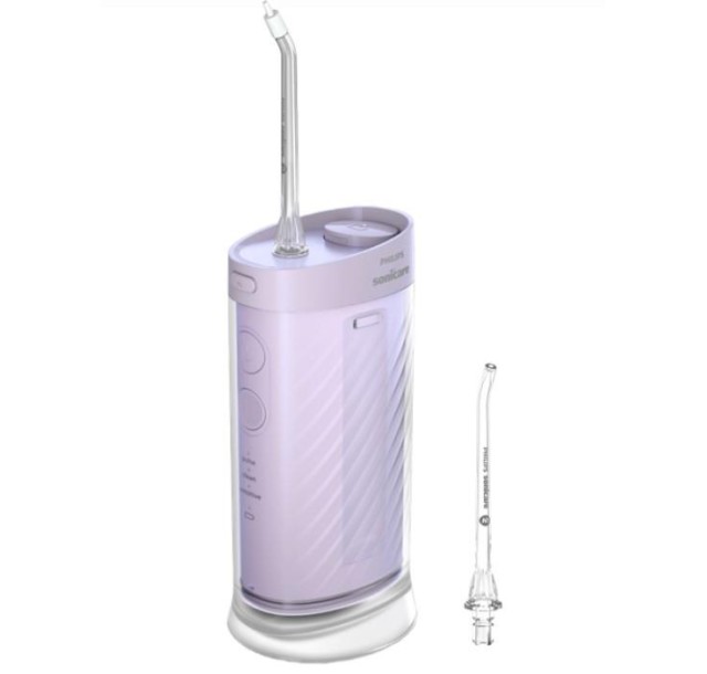 Іригатор Philips портативний Sonicare Compact Flosser 1000, чаша 200 мл, складний, фіолетовий