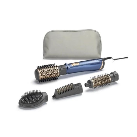 Фен-щітка Babyliss Style Pro, 1000Вт, 2 режими, іоніз-я, хол. Обдув, чохол для зберігання, кераміка, синій