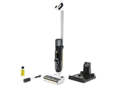 Пилосос Karcher безпровідний FCV 3, 160Вт, конт пил -0.45л, вода -0.8л, автон. робота до 30хв, вага-3.7кг, 3в1, білий