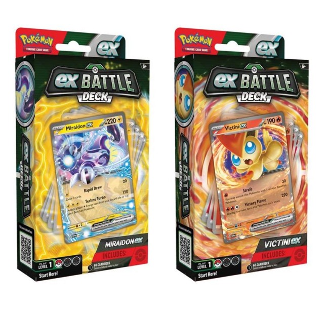Колекційна карткова гра Pokemon: Miraidon/Victini ex Battle Deck (1 випадково)