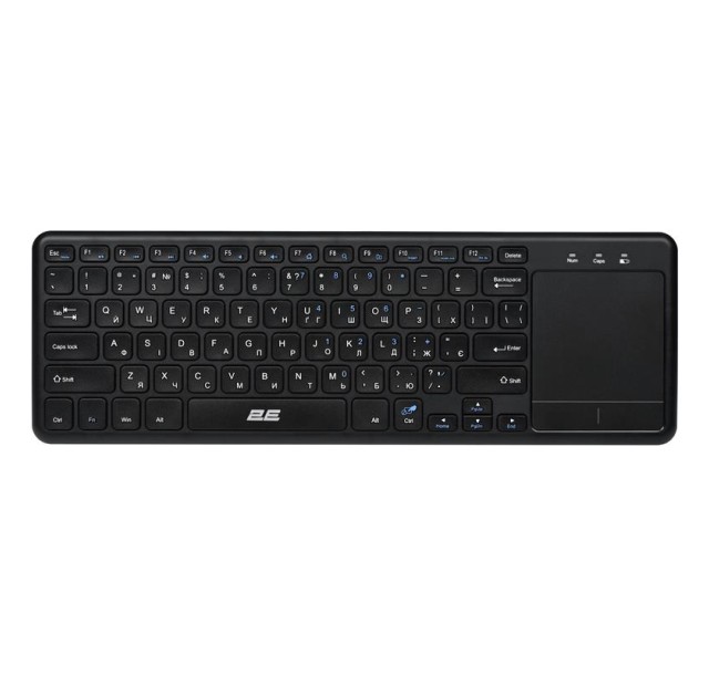 Клавіатура ножнична 2E KT100 78key, WL, EN/UK, чорний