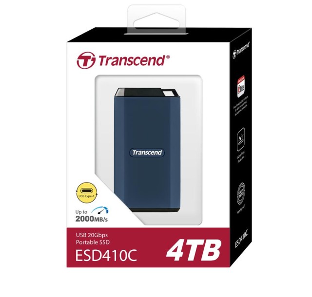 Портативний SSD Transcend 4TB USB 3.2 Gen 2 Type-C ESD410C R2000/W2000MB/s