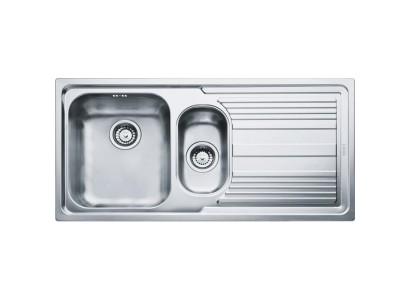 Мийка кухонна Franke Logica, нерж.сталь, прямокутник, з крилом, 1000х500х180мм, чаша - 1,5, врізна, line LLL 651, нерж декор
