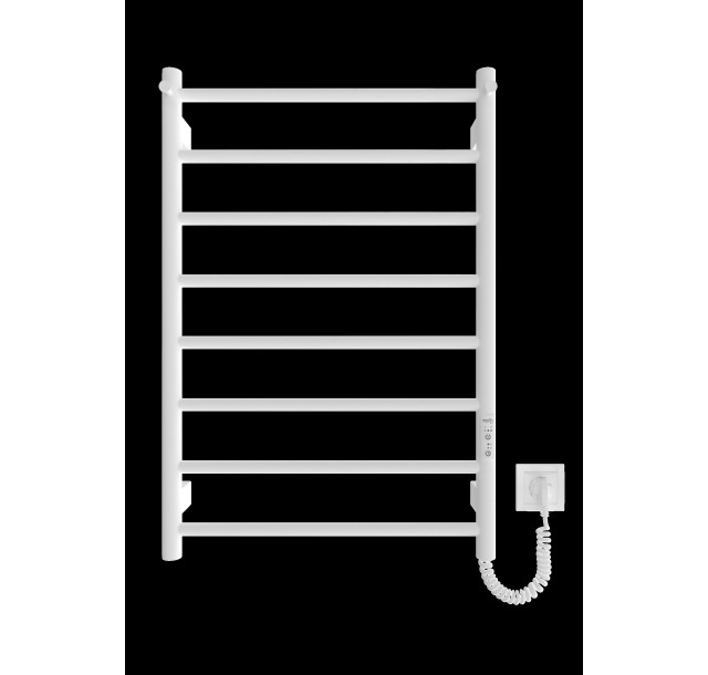 Рушникосушка Ardesto електрична  Classik-TR K, 770x530х80мм, таймер-регулятор, сталь, з гачками, білий матовий