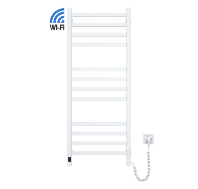 Рушникосушка Navin електрична Авангард, 1200х480х71мм, Wi-Fi, сталь, білий, праве підключення