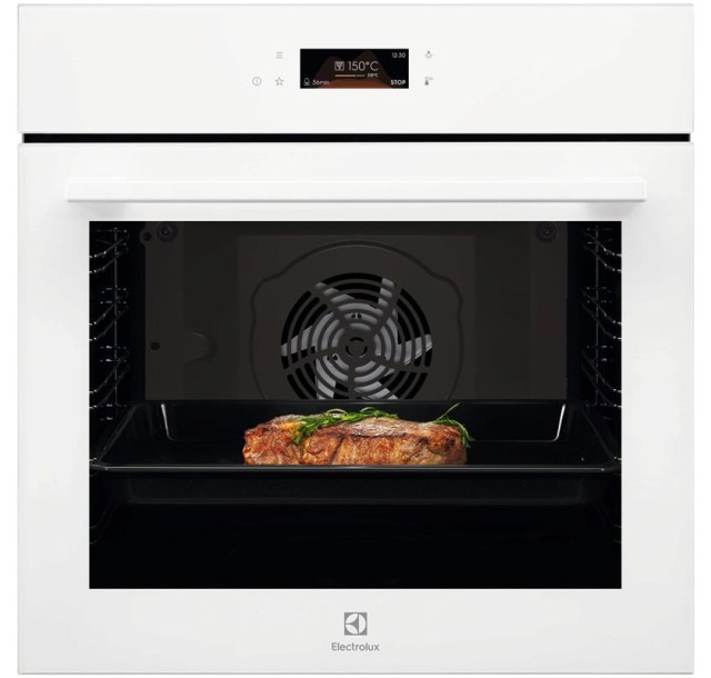 Духова шафа Electrolux електрична, 72л, A+, дисплей, конвекція, телескопічні напрямні, білий