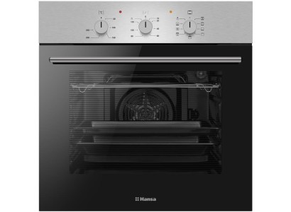Духовка электр. Hansa, 60см, 62л, A,  гриль , емаль легкого очищення, нержавіюча сталь