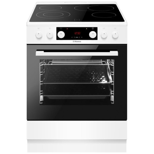 Плита Hansa електрична, 60х60см, 65л, дисплей, білий