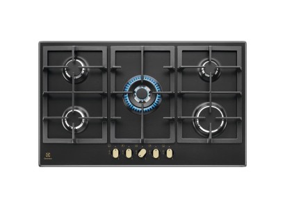Варильна поверхня Electrolux газова, 90см, чавун, чорний