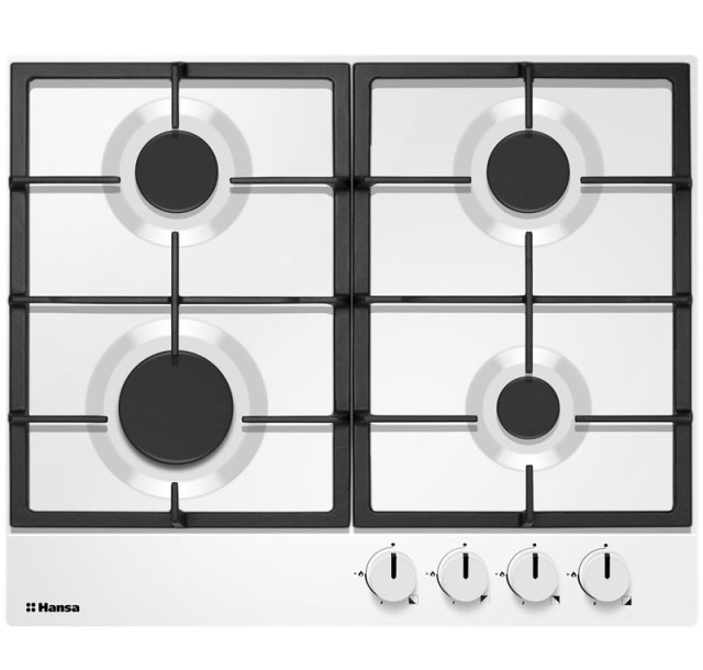 Варильна поверхня Hansa газова, 60см, чавун, білий